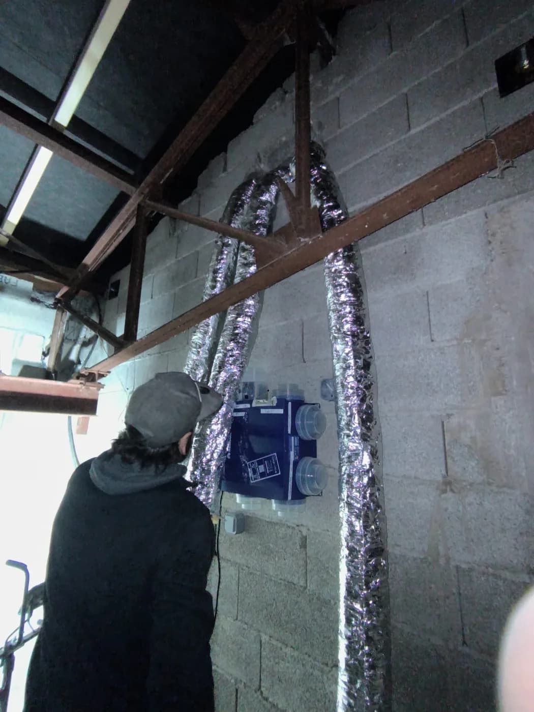 Installation d'une VMC double flux en combles